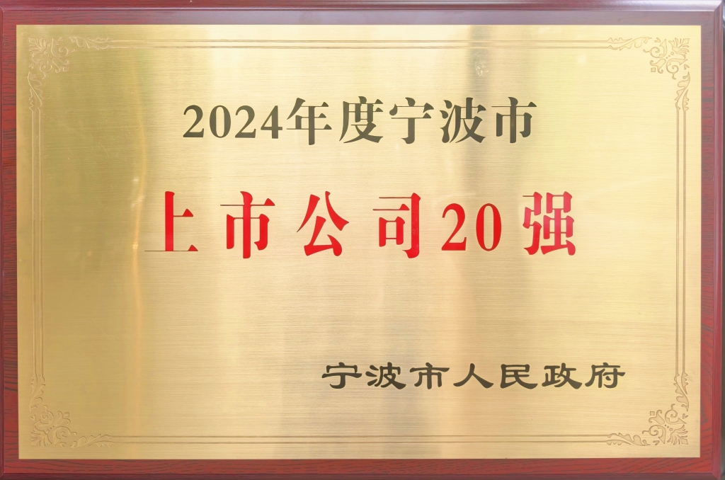 华体在线平台_华体(中国)股份荣登“2024宁波上市公司20强”榜单